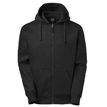South West Parry hoodie with full zipper, Black
