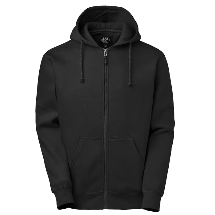 South West Parry hoodie med blixtlås, Svart, large image number 0