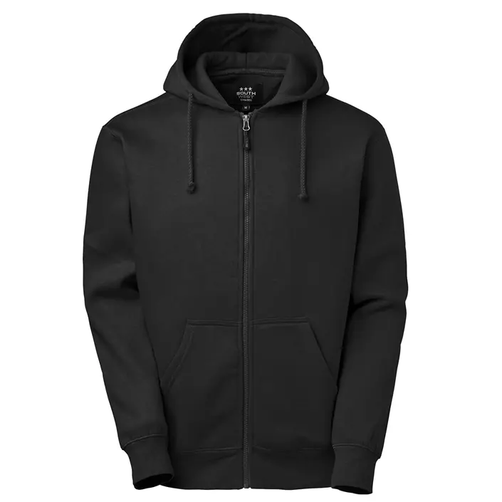 South West Parry hoodie with full zipper, Black, large image number 0