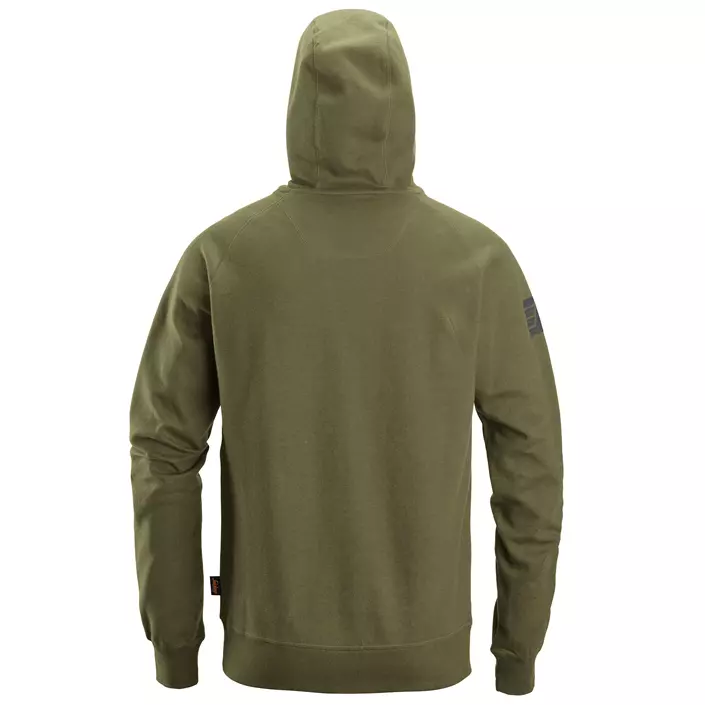 Snickers logo hoodie 2894, Khaki green, large image number 1