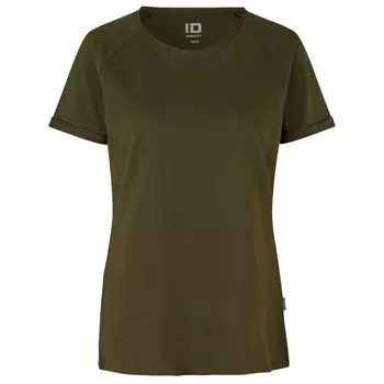 ID Core Slub Damen T-Shirt, Olivgrün