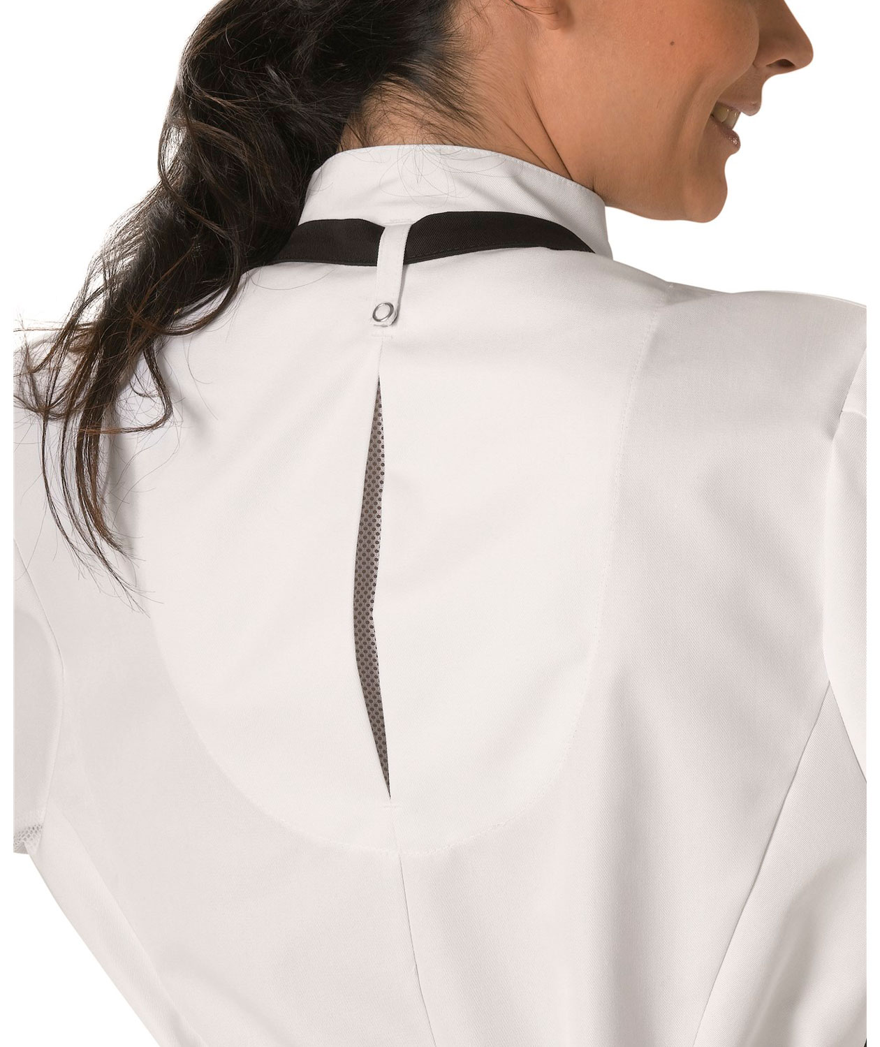 Kentaur  chefs jacket without buttons, White, large image number 2