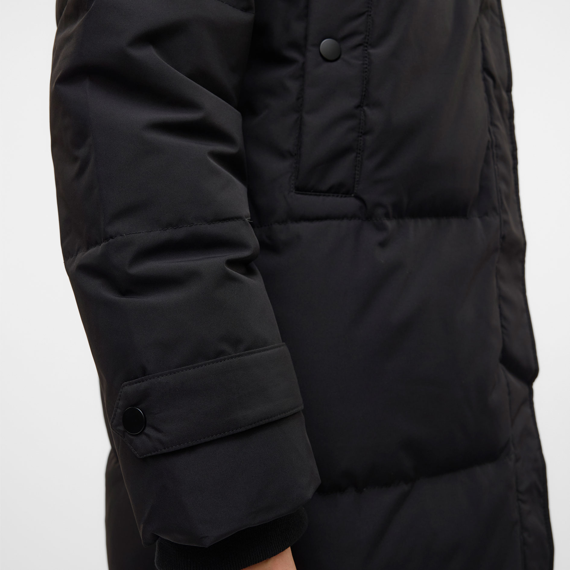 Vero Moda VMLEONIEANNE lang dame dunjakke, Black, large image number 5