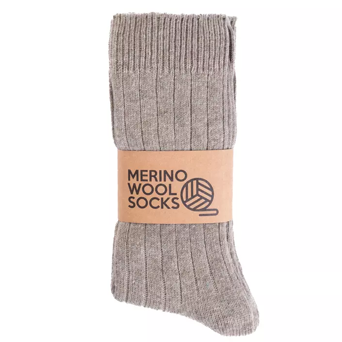 3-pack socks with merino wool, Rock, large image number 1