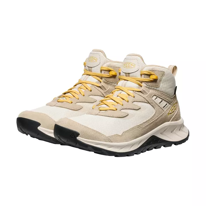 Keen Hightrail Mid WP vandrarkängor dam, Birch/daffodil, large image number 4