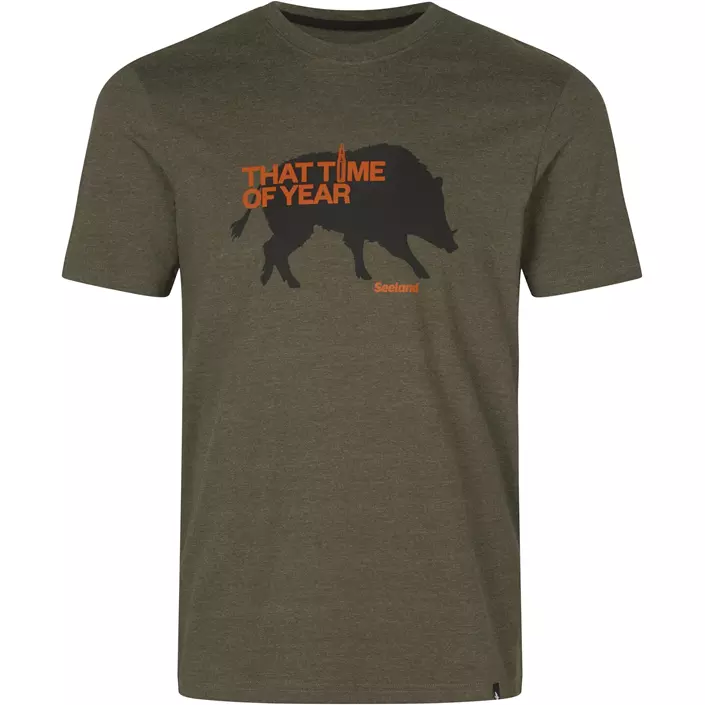 Seeland That Time T-shirt, Pine Green Melange, large image number 0
