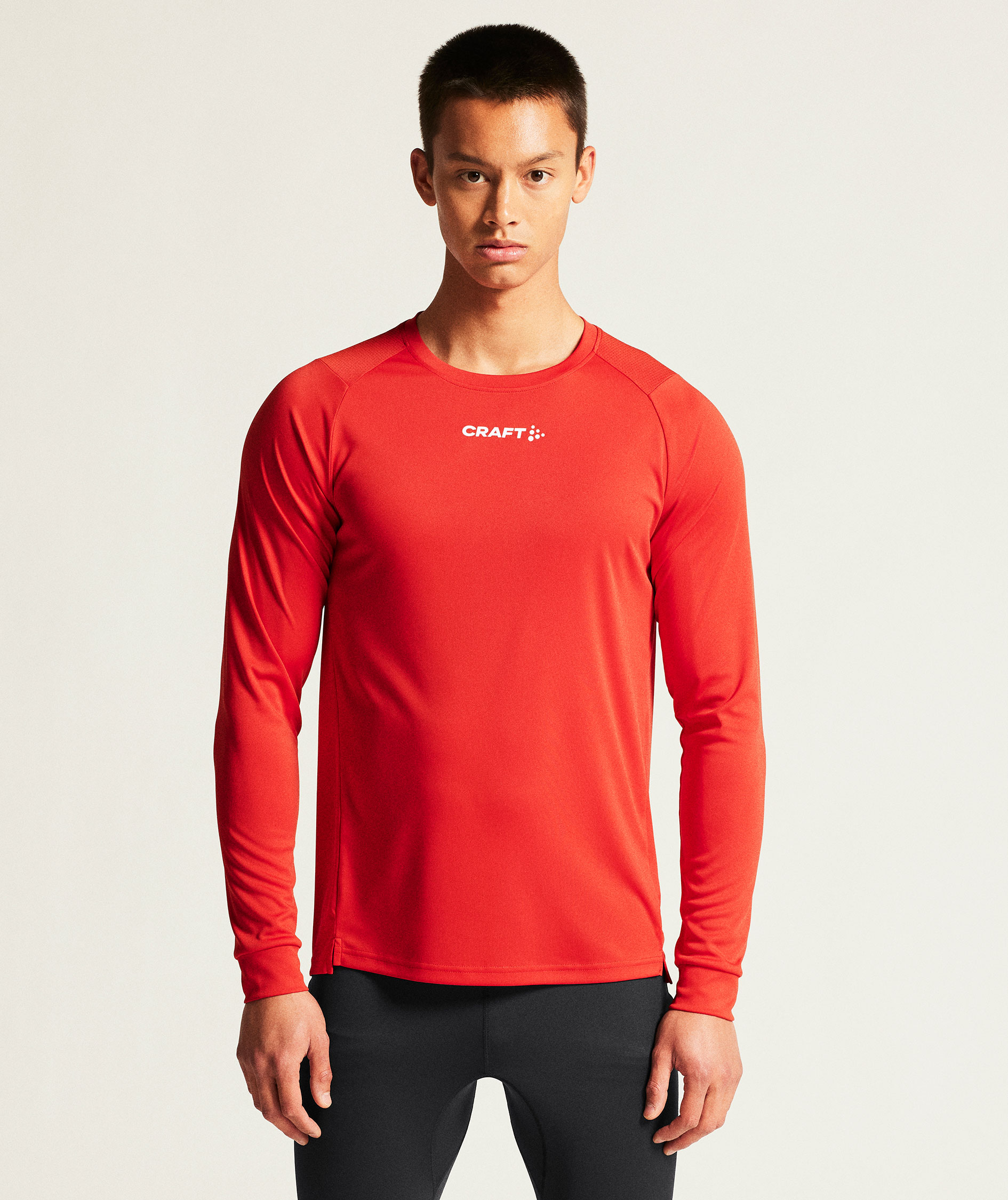 Craft Rush 2.0 l&aring;ng&auml;rmad T-shirt, Bright red, large image number 1