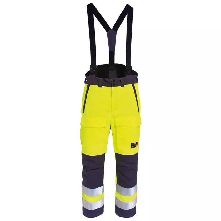 Tranemo FR winter trousers, Hi-Vis yellow/marine, large image number 0