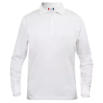 Clique Classic Lincoln long-sleeved polo, White