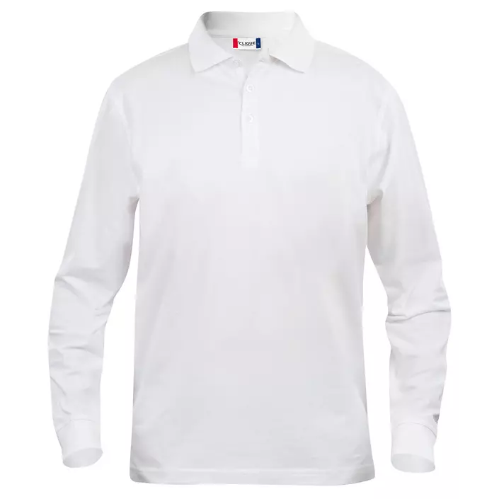 Clique Classic Lincoln long-sleeved polo, White, large image number 0