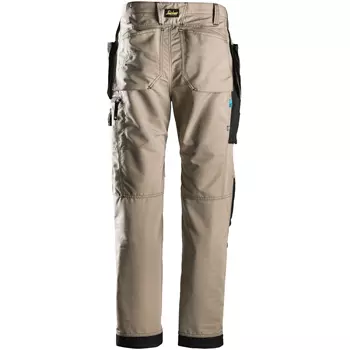 Snickers LiteWork 37.5® craftsmens trousers, Khaki/Black