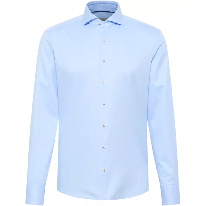Eterna Soft Tailoring slim fit Hemd, Light blue, large image number 0