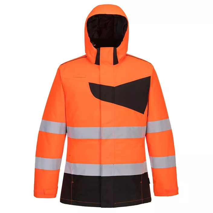 Portwest PW2 winter jacket, Hi-Vis Orange/Black, large image number 0