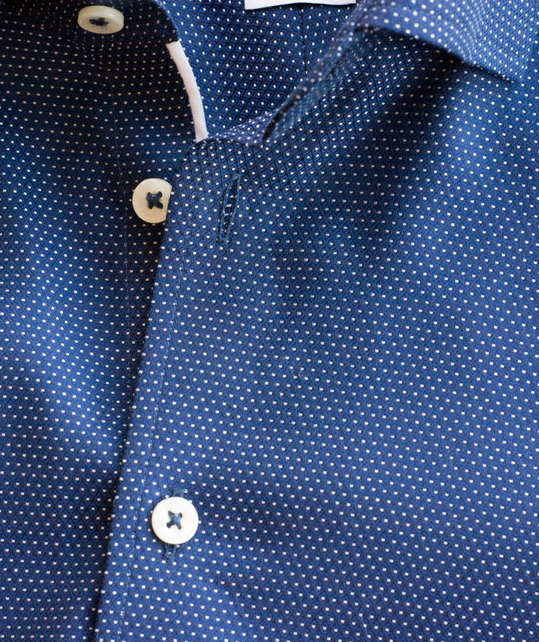 J. Harvest & Frost Purple Bow 49 regular fit shirt, Navy/White dot, large image number 3