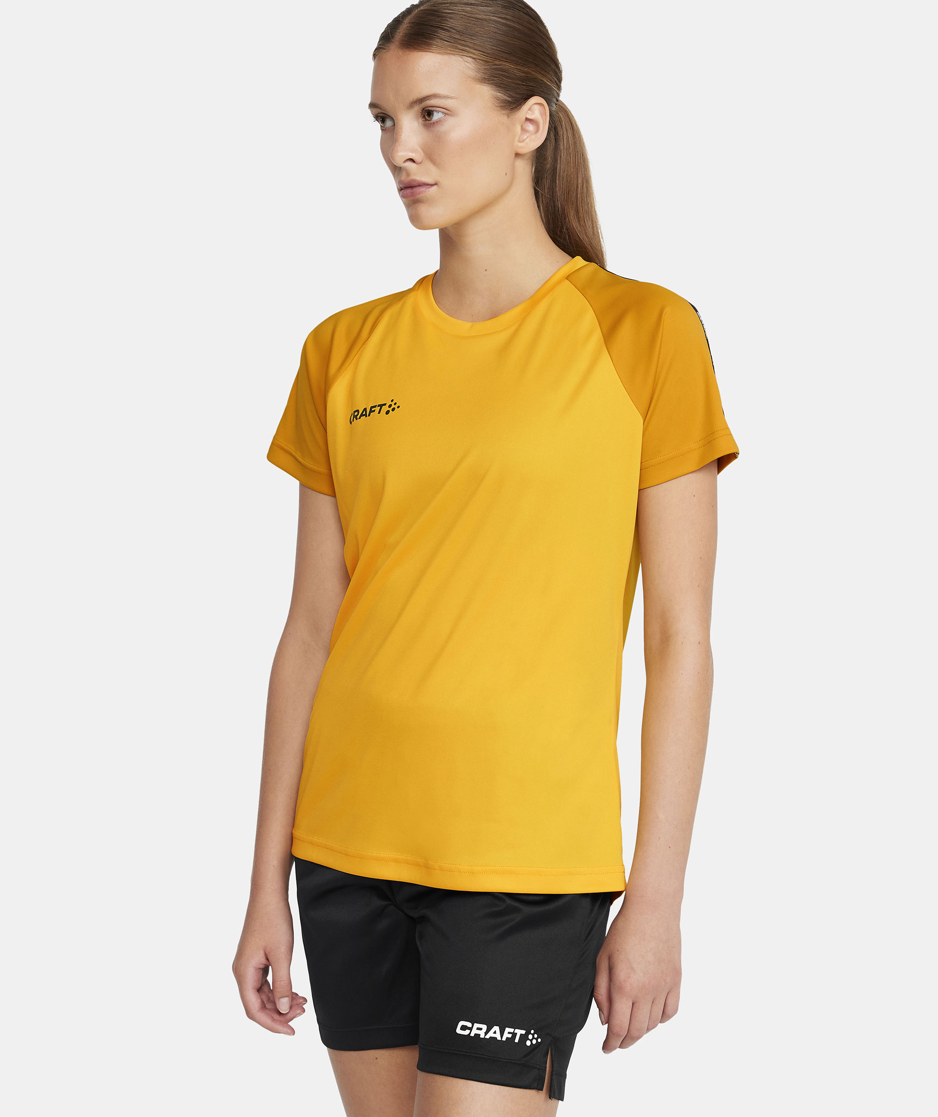 Craft Squad 2.0 Contrast T-shirt dam, Sweden Yellow-Golden, large image number 4