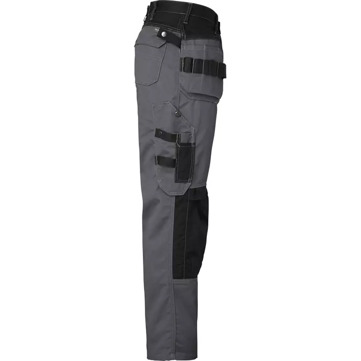 Top Swede craftsman trousers 193, Grey/Black, large image number 2