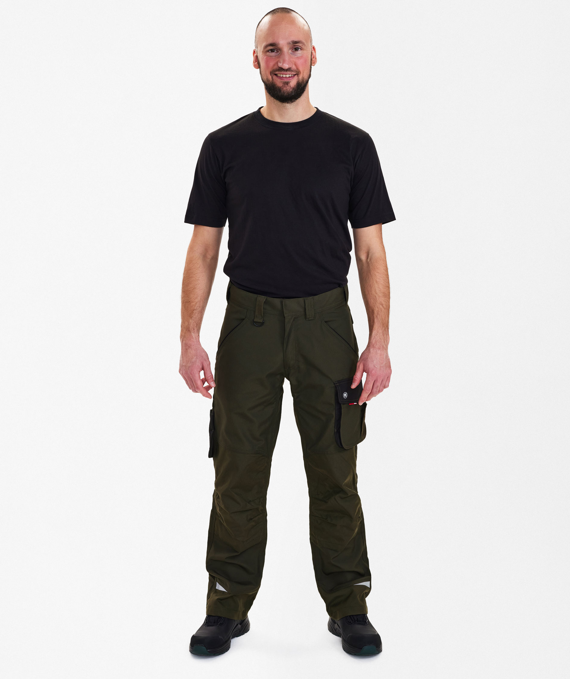 Engel Galaxy Work trousers, Forest Green/Black
