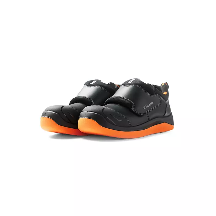 Blåkläder Asfalt safety shoes S2, Black/Orange, large image number 2