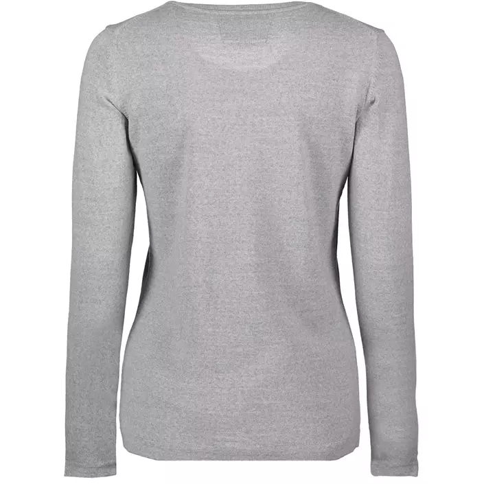 Seven Seas stickad tröja dam med merinoull, Light Grey Melange, large image number 1
