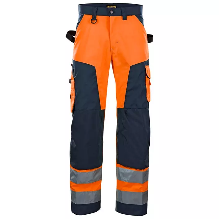 Blåkläder arbeidsbukse, Hi-vis Oransje/Marineblå, large image number 0
