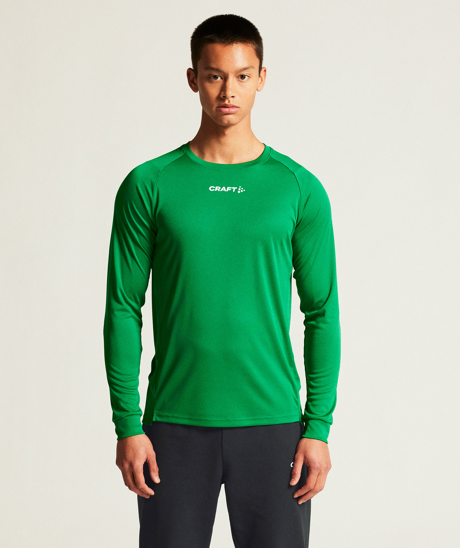 Craft Rush 2.0 l&aring;ng&auml;rmad T-shirt, Team green, large image number 1