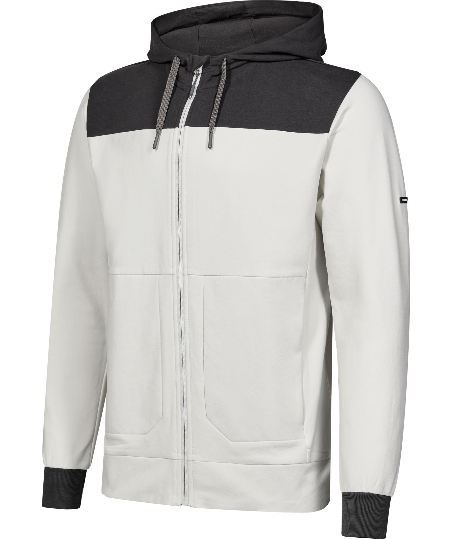 Engel Entire hoodie with zipper, Bone White/Anthracite Grey, large image number 5