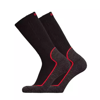 UphillSport Suomu ekstra warm socks, Black/Red
