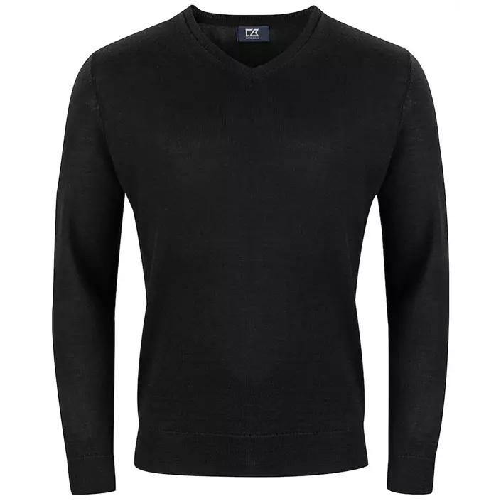 Cutter & Buck Vernon knitted pullover with merino wool, Black, large image number 0