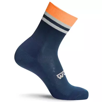 Worik First Aid socks, Navy/Hi-Vis Orange
