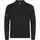 Clique Premium long-sleeved polo shirt, Black, Black, swatch
