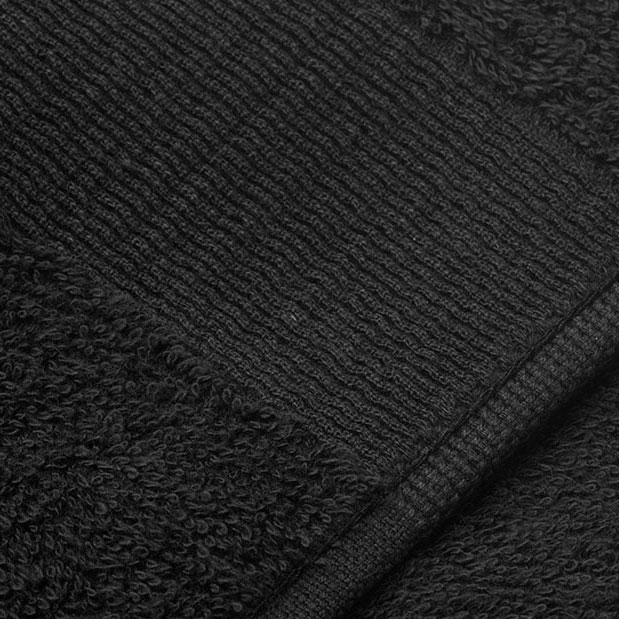 ID terrycloth bath towel, Black