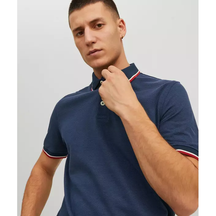 Jack & Jones Premium JPRBLUWIN Polo T-shirt, Navy Blazer, large image number 4