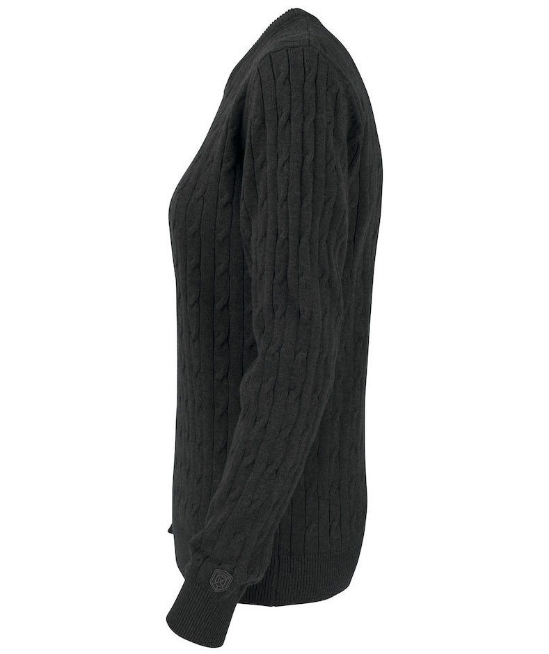 Cutter & Buck Damen Strickpullover, Anthrazit Melange