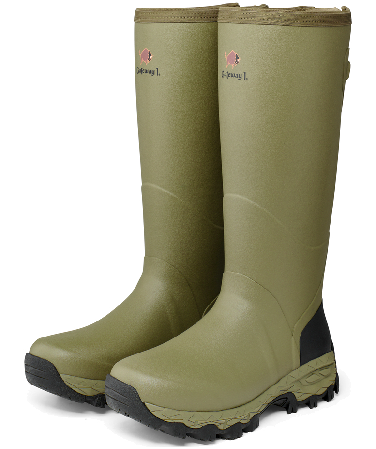 Gateway1 Woodstalker 18" 3mm rubber boots, Cedar Olive, large image number 2