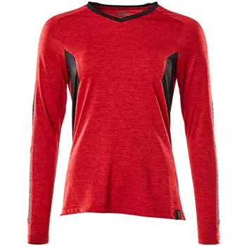 Mascot Accelerate Coolmax long-sleeved women's T-shirt, Signal red/black