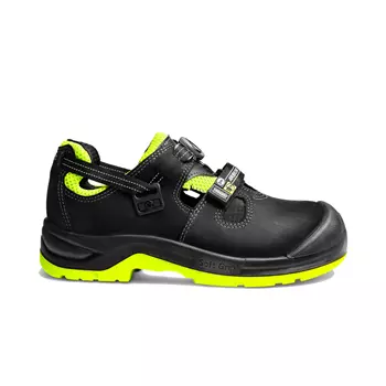 Arbesko 929 safety shoes S1P, Black/Lime
