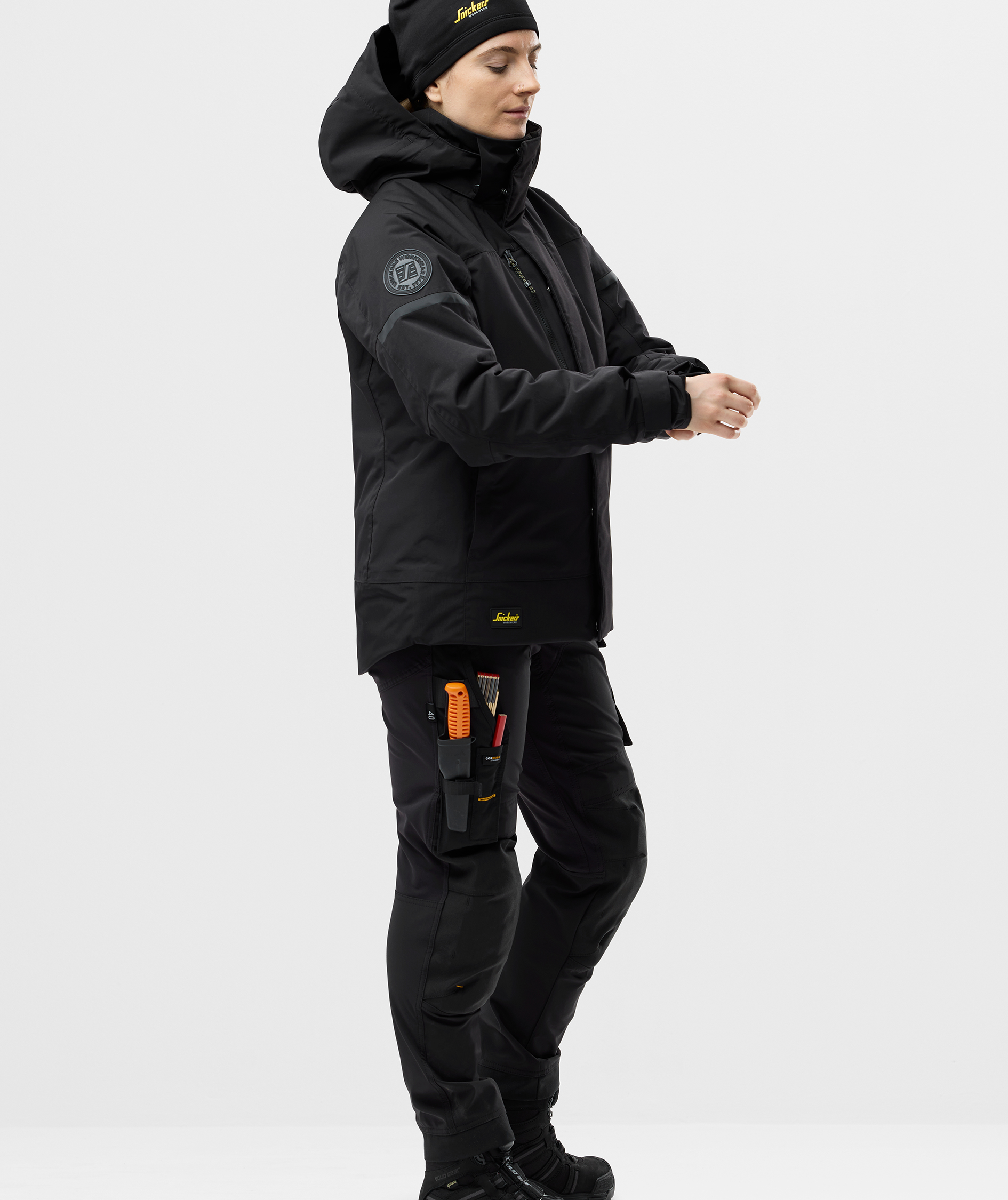 Snickers AllroundWork dame vinterjakke 1177, Black, large image number 4