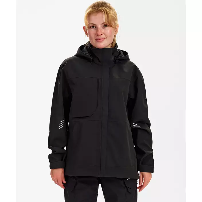 Engel Entire dame skaljakke, Black, large image number 1