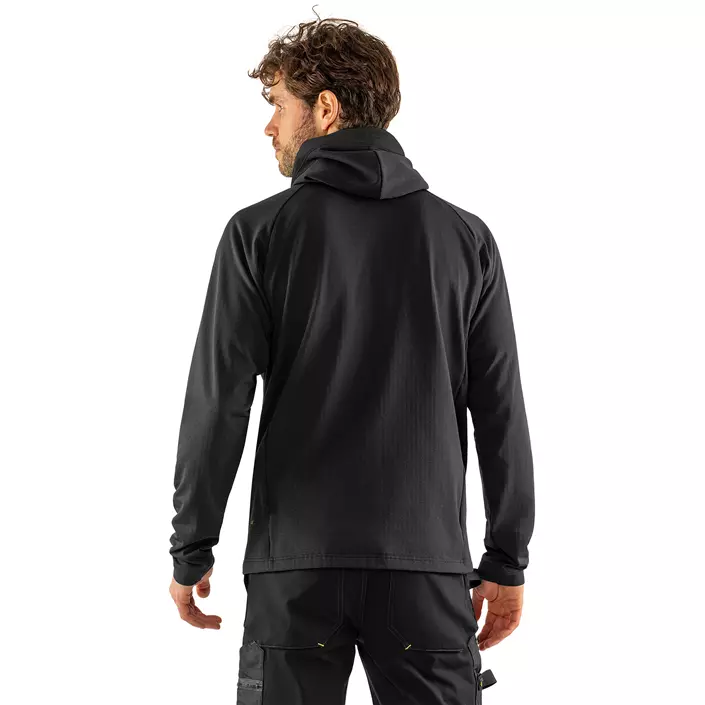Fristads cardigan 7871 GTD full stretch, Sort, large image number 3