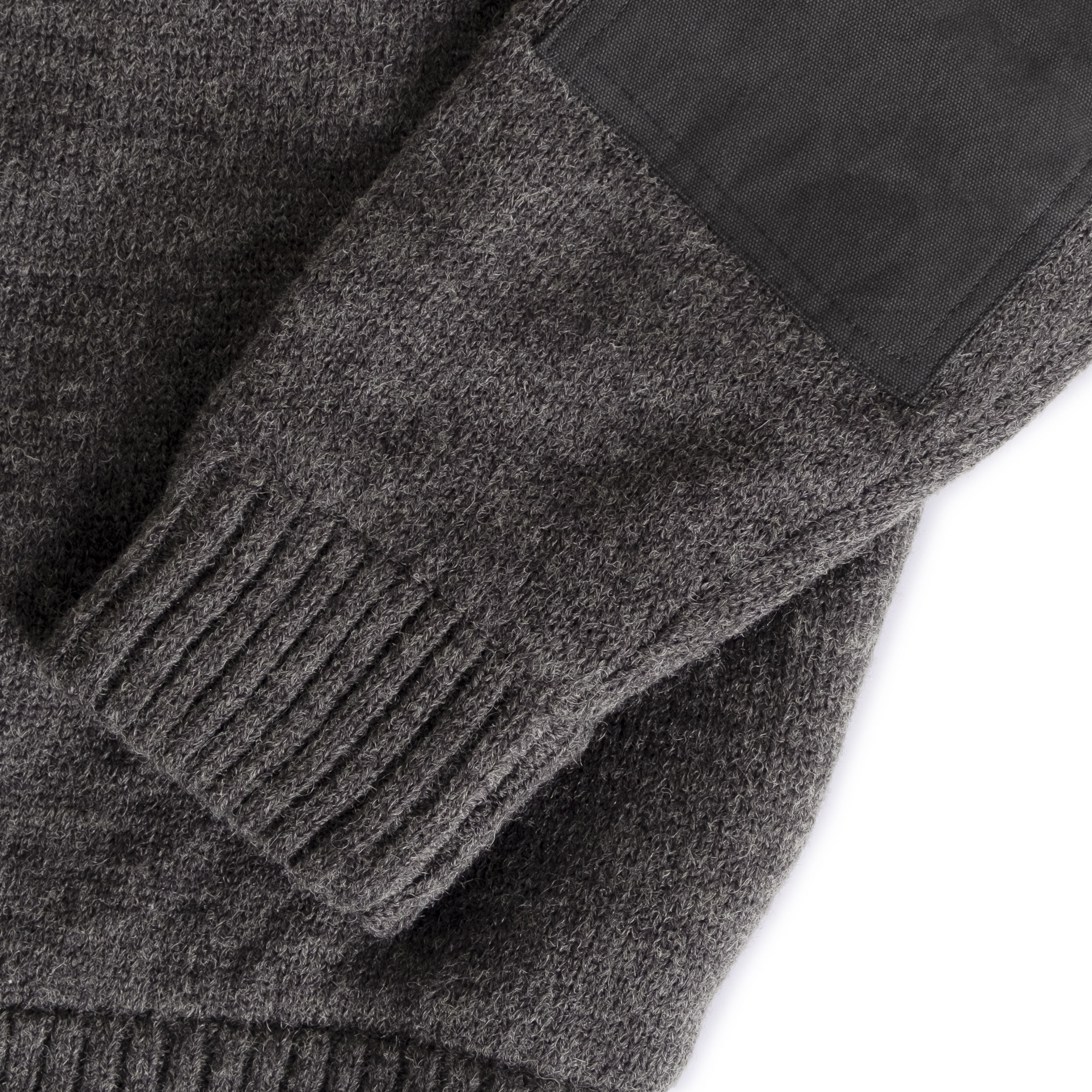 Westborn windbreaker knitted pullover, Charcoal Melange, large image number 6