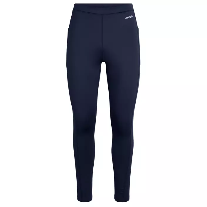 Zebdia running tights, Navy, large image number 0