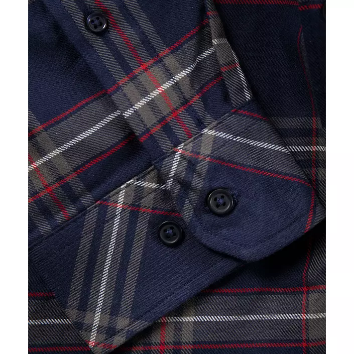 Fristads flannel skjorte / skovmandsskjorte 7421, Marine, large image number 3
