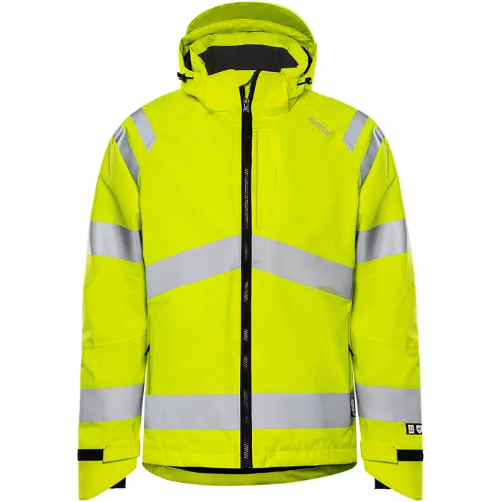 Fristads shell jacket 4680 GLPS, Hi-Vis Yellow, large image number 0
