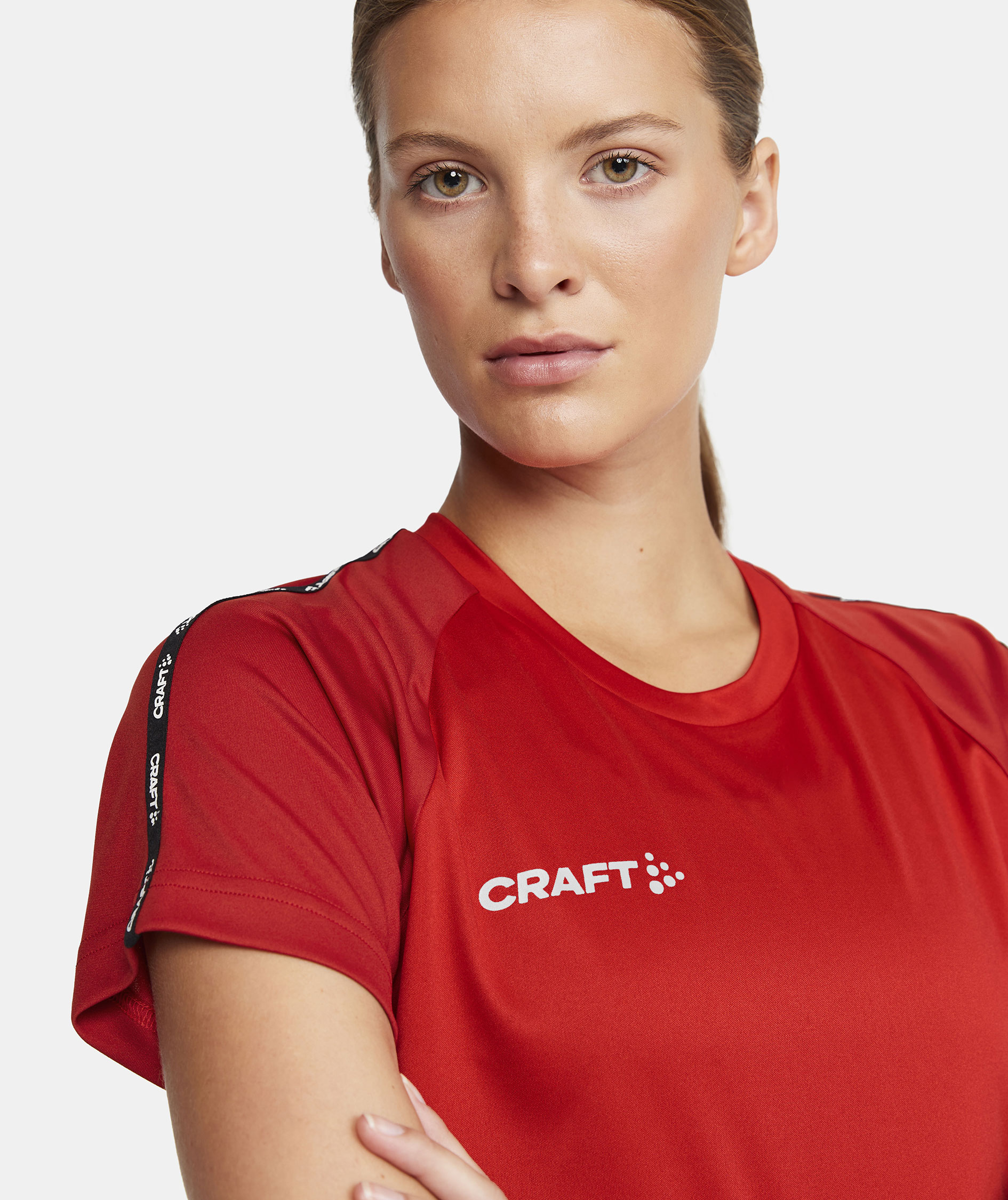 Craft Squad 2.0 Contrast women's t-shirt, Bright Red-Express, large image number 3