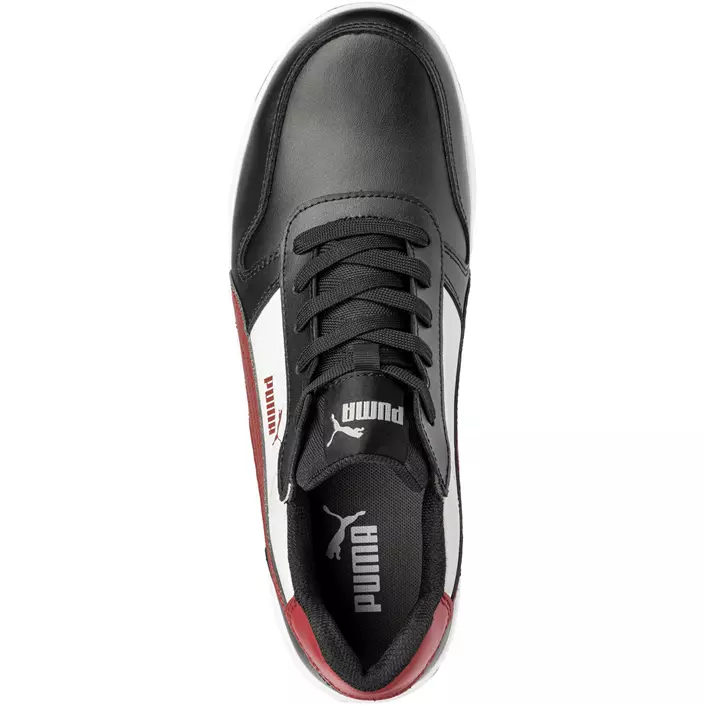 Puma Frontcourt Low safety shoes S3L, Black/White/Red, large image number 3