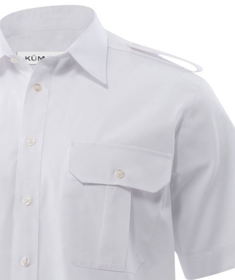 K&uuml;mmel Howard Classic fit short-sleeved pilot shirt