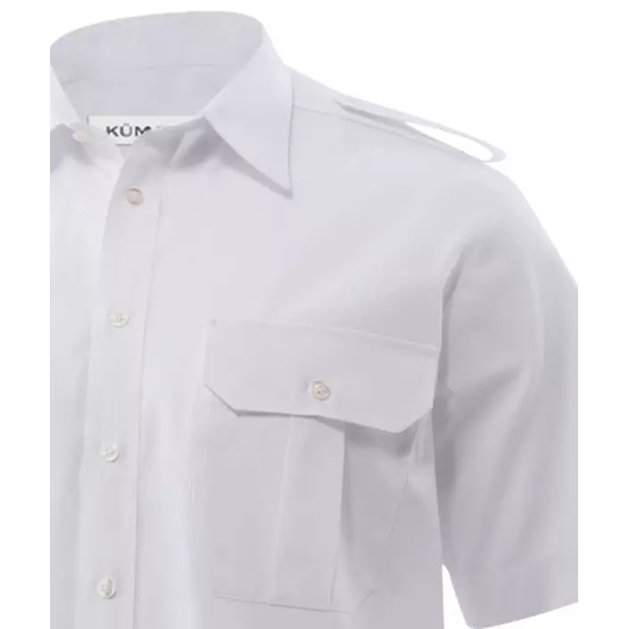 Kümmel Howard Classic fit kortærmet pilotskjorte, Hvid, large image number 1