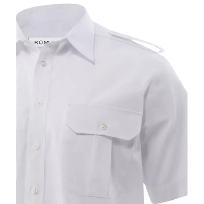 Kümmel Howard Classic fit kortärmad pilotskjorta, Vit, large image number 1