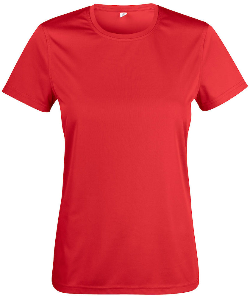 Clique Basic Active-T dame T-shirt, R&oslash;d, R&oslash;d, swatch