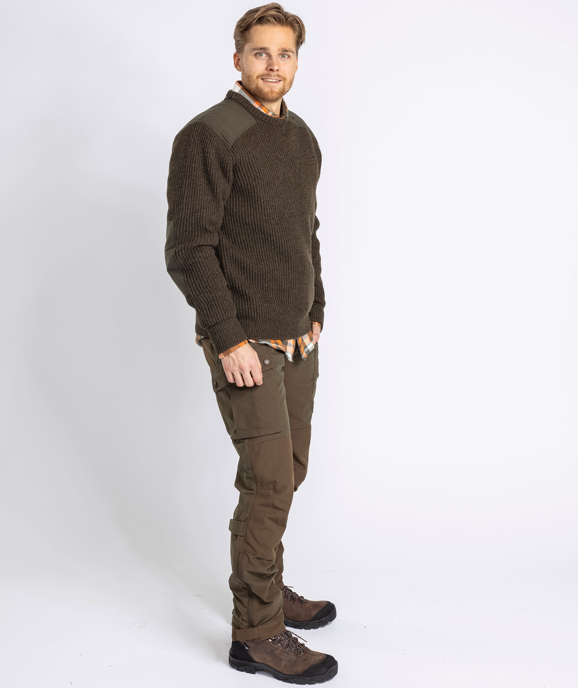 Pinewood Lappland Rough striktr&oslash;je, Mossgreen melange, large image number 6